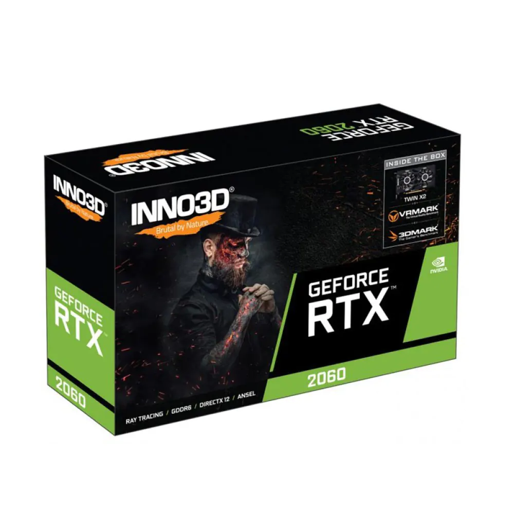 Inno3D GeForce RTX 2060 Twin X2 6GB  GDDR6 Graphics Card